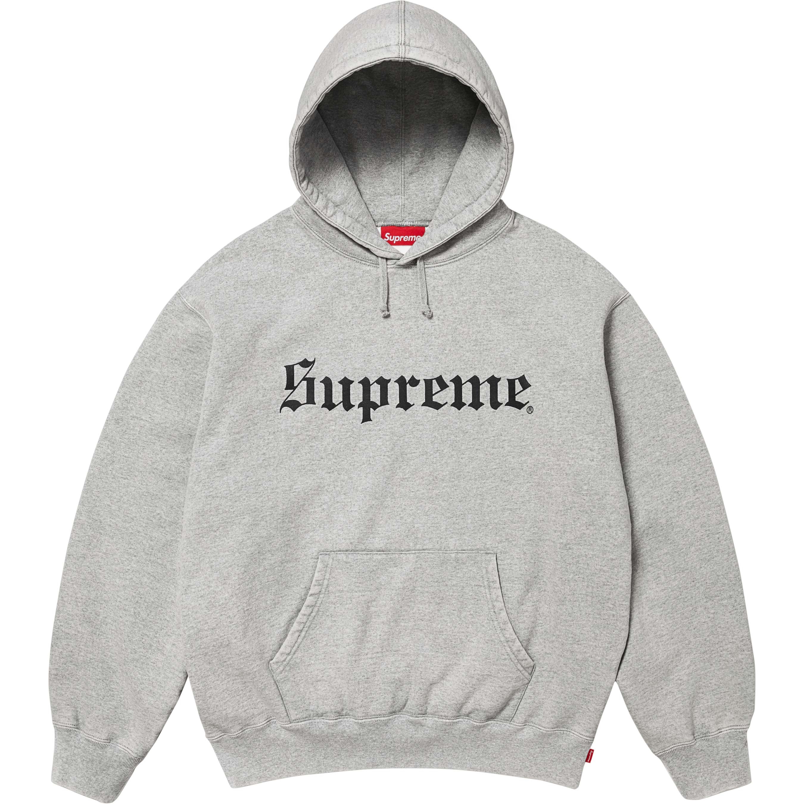 Washed Old English Hooded Sweatshirt view 10